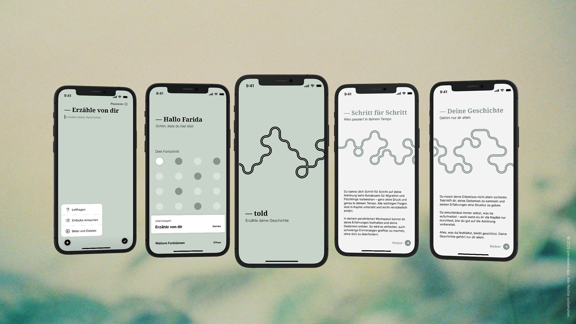 Mock-Up: Fluchtroute Design | Preview